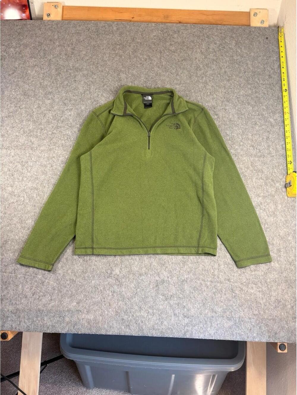 The North Face 1/4 Zip Fleece Pullover Green Men’s Size Small